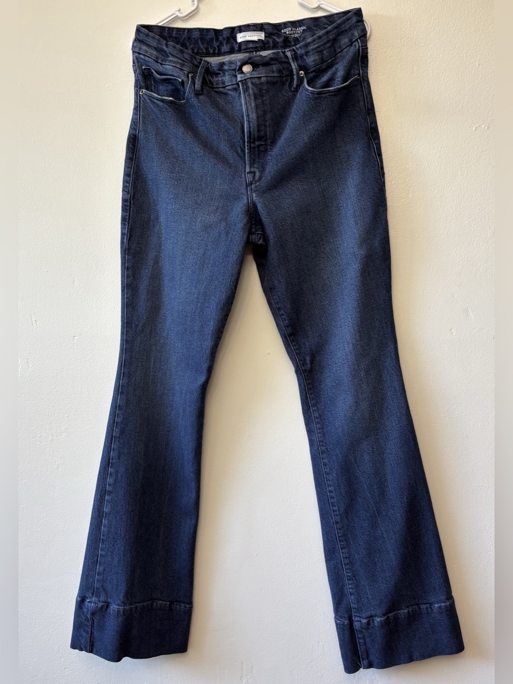Good American Good Classic Bootcut Jeans 12/31 High Rise Indigo700
